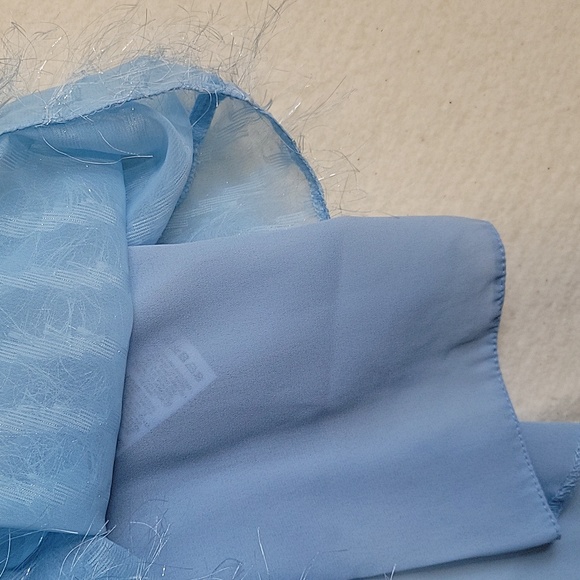 NWT Asos Tall Cami Tank Top Baby Blue with Soft Metallic Fringe - Size 18 Tall - Picture 6 of 9